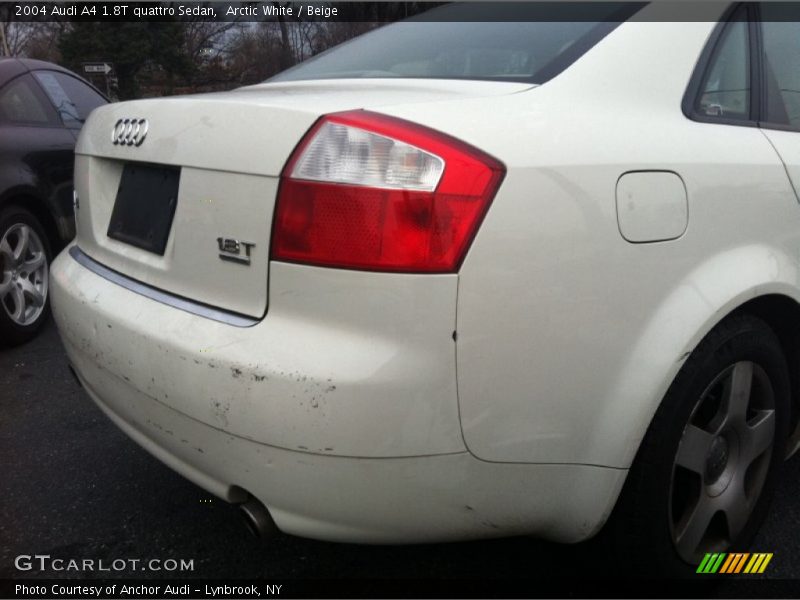 Arctic White / Beige 2004 Audi A4 1.8T quattro Sedan
