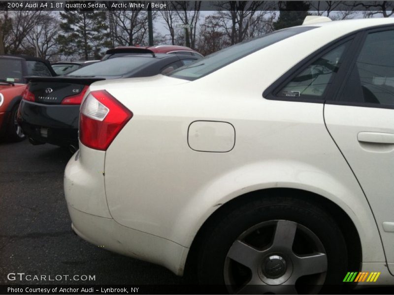 Arctic White / Beige 2004 Audi A4 1.8T quattro Sedan