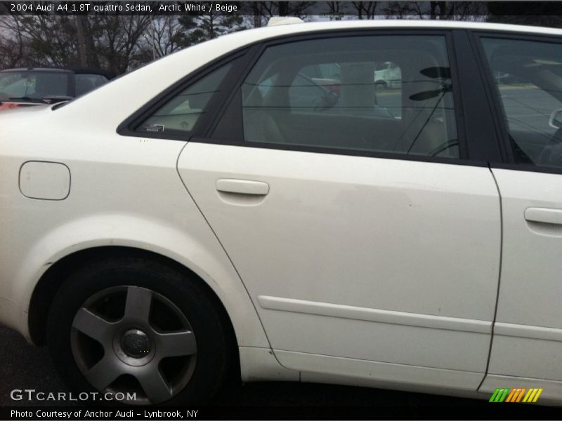 Arctic White / Beige 2004 Audi A4 1.8T quattro Sedan