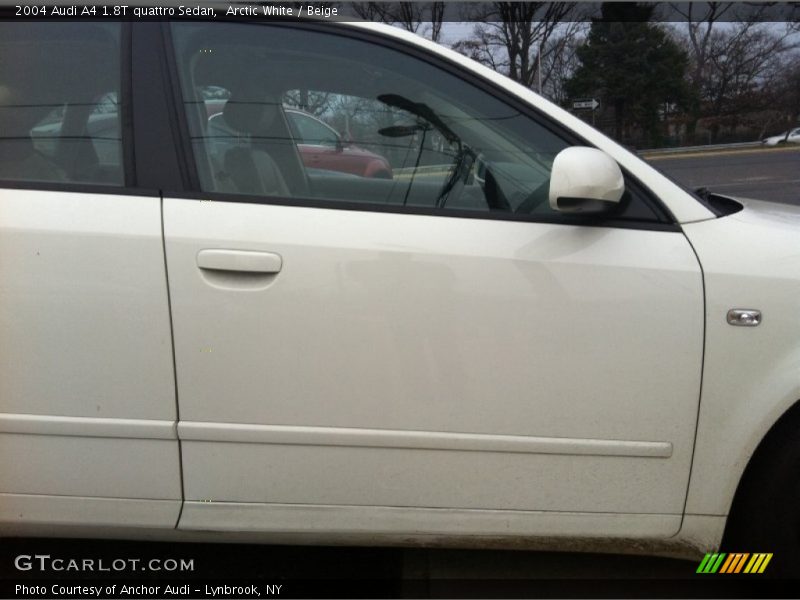 Arctic White / Beige 2004 Audi A4 1.8T quattro Sedan