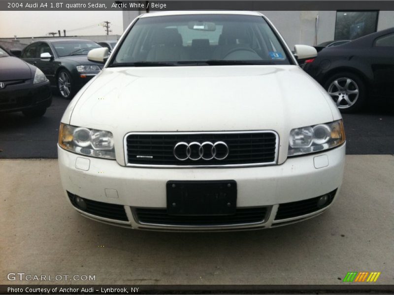 Arctic White / Beige 2004 Audi A4 1.8T quattro Sedan