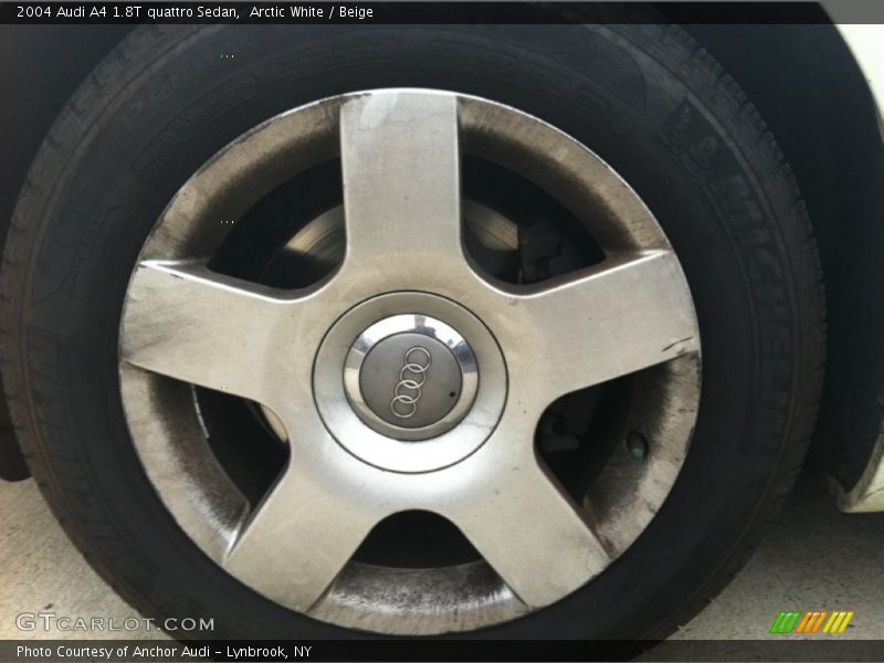 Arctic White / Beige 2004 Audi A4 1.8T quattro Sedan