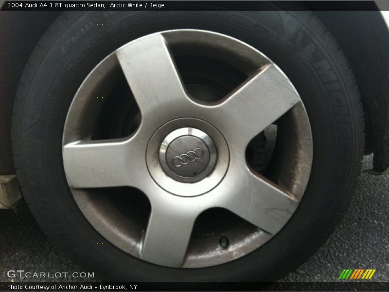 Arctic White / Beige 2004 Audi A4 1.8T quattro Sedan