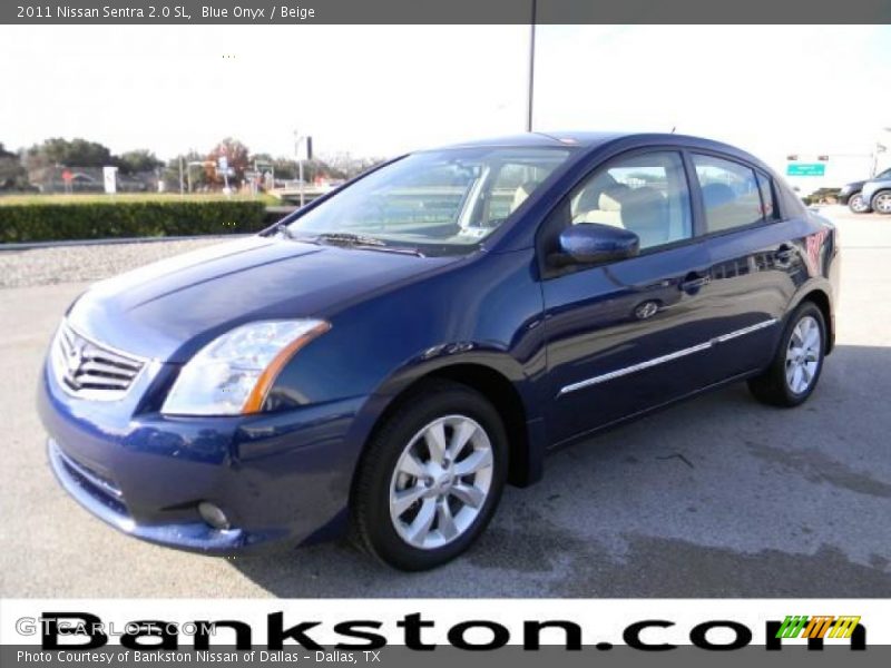 Blue Onyx / Beige 2011 Nissan Sentra 2.0 SL
