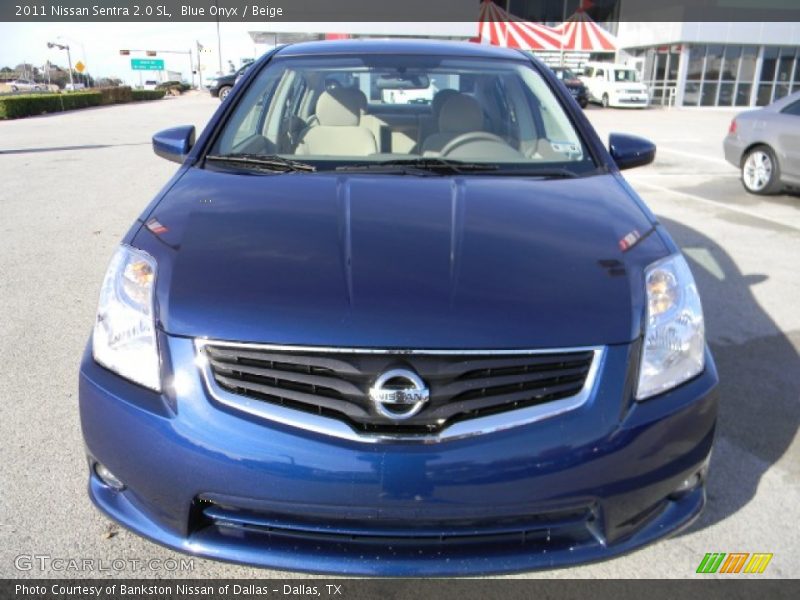 Blue Onyx / Beige 2011 Nissan Sentra 2.0 SL