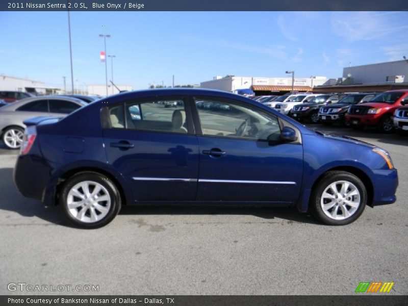 Blue Onyx / Beige 2011 Nissan Sentra 2.0 SL
