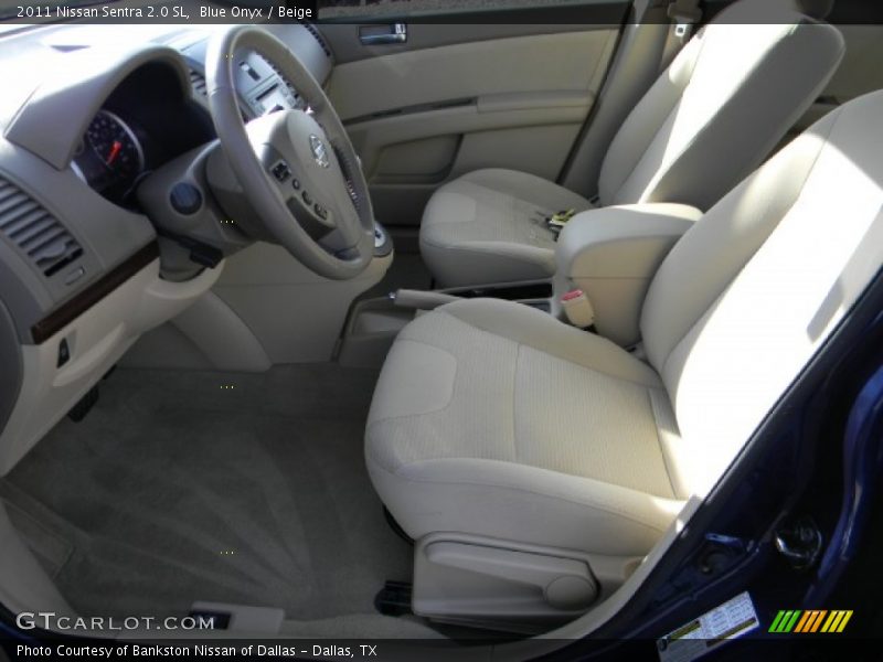 Blue Onyx / Beige 2011 Nissan Sentra 2.0 SL