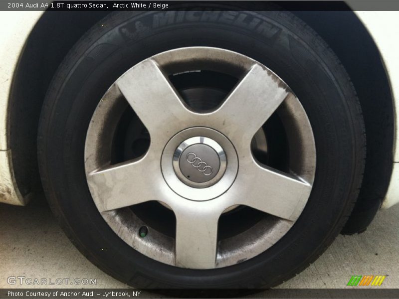 Arctic White / Beige 2004 Audi A4 1.8T quattro Sedan