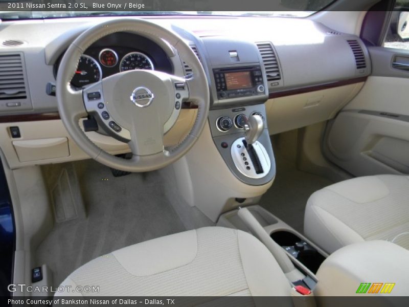 Blue Onyx / Beige 2011 Nissan Sentra 2.0 SL
