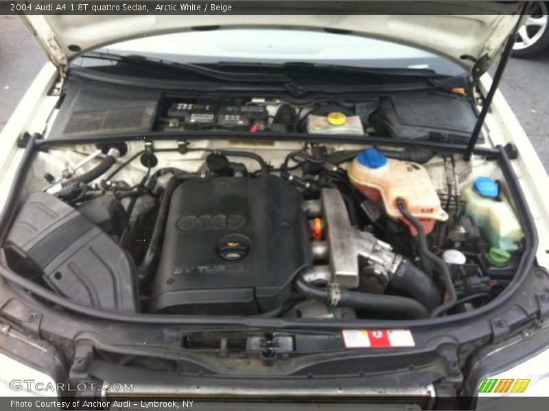 Arctic White / Beige 2004 Audi A4 1.8T quattro Sedan
