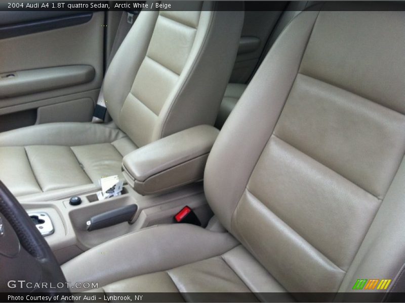Arctic White / Beige 2004 Audi A4 1.8T quattro Sedan