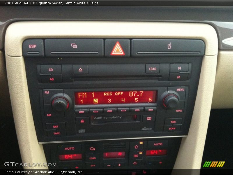 Arctic White / Beige 2004 Audi A4 1.8T quattro Sedan