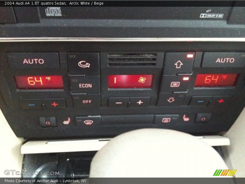 Arctic White / Beige 2004 Audi A4 1.8T quattro Sedan