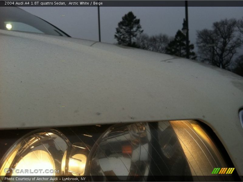 Arctic White / Beige 2004 Audi A4 1.8T quattro Sedan