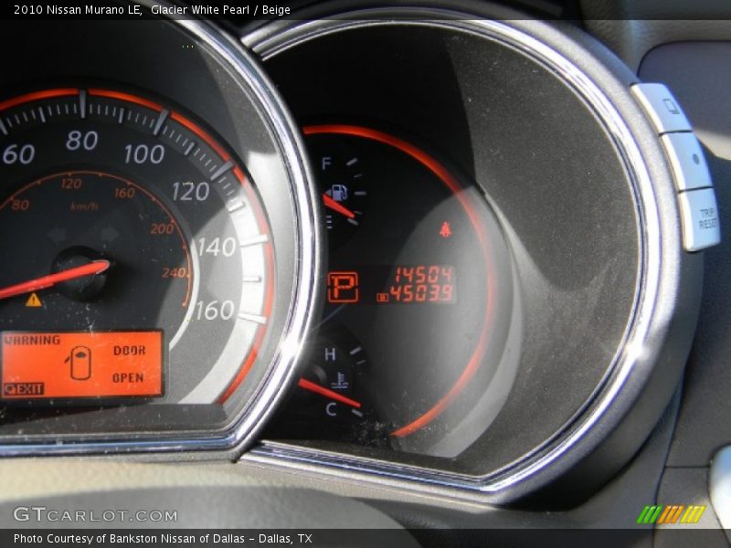 Glacier White Pearl / Beige 2010 Nissan Murano LE