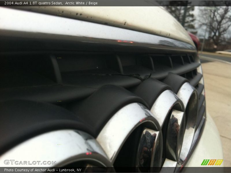 Arctic White / Beige 2004 Audi A4 1.8T quattro Sedan