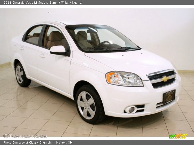 Summit White / Neutral 2011 Chevrolet Aveo LT Sedan