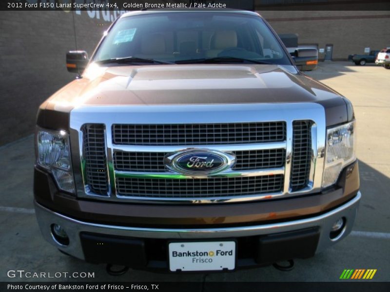 Golden Bronze Metallic / Pale Adobe 2012 Ford F150 Lariat SuperCrew 4x4