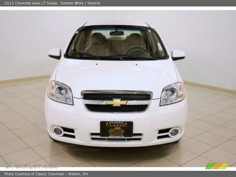 Summit White / Neutral 2011 Chevrolet Aveo LT Sedan