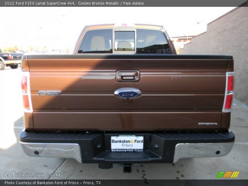 Golden Bronze Metallic / Pale Adobe 2012 Ford F150 Lariat SuperCrew 4x4