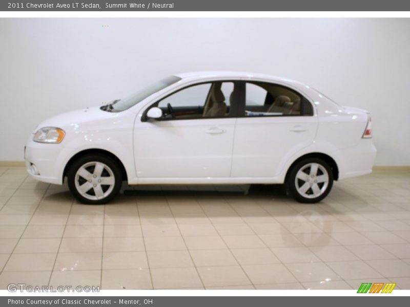 Summit White / Neutral 2011 Chevrolet Aveo LT Sedan