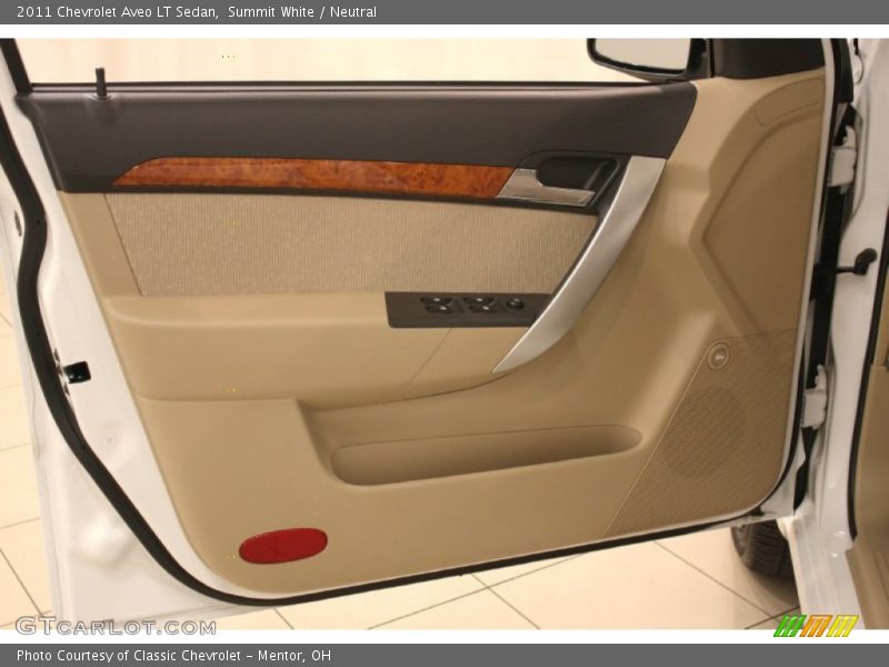 Summit White / Neutral 2011 Chevrolet Aveo LT Sedan