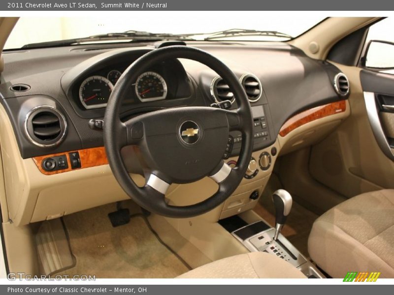 Summit White / Neutral 2011 Chevrolet Aveo LT Sedan
