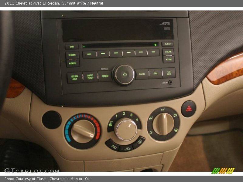 Summit White / Neutral 2011 Chevrolet Aveo LT Sedan