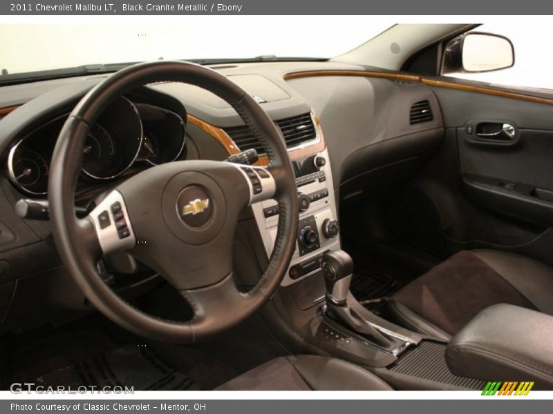 Black Granite Metallic / Ebony 2011 Chevrolet Malibu LT