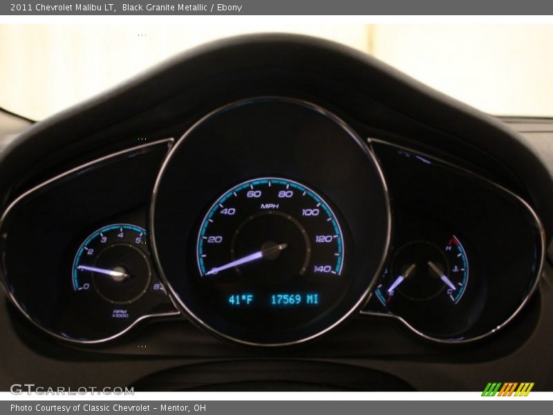 Black Granite Metallic / Ebony 2011 Chevrolet Malibu LT