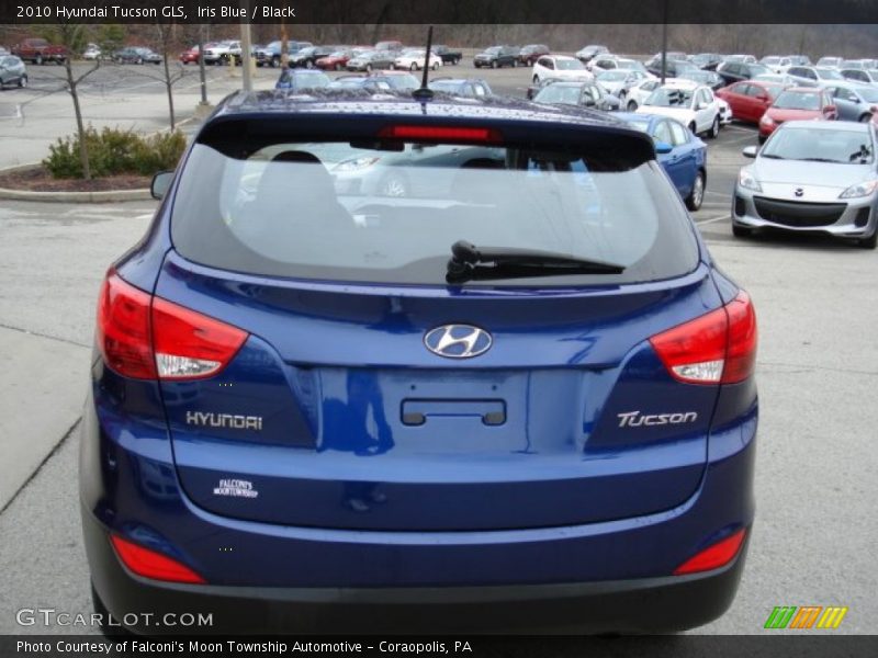 Iris Blue / Black 2010 Hyundai Tucson GLS