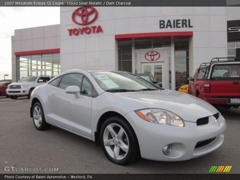 Liquid Silver Metallic / Dark Charcoal 2007 Mitsubishi Eclipse GS Coupe