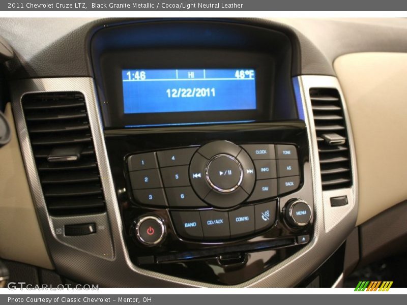 Black Granite Metallic / Cocoa/Light Neutral Leather 2011 Chevrolet Cruze LTZ