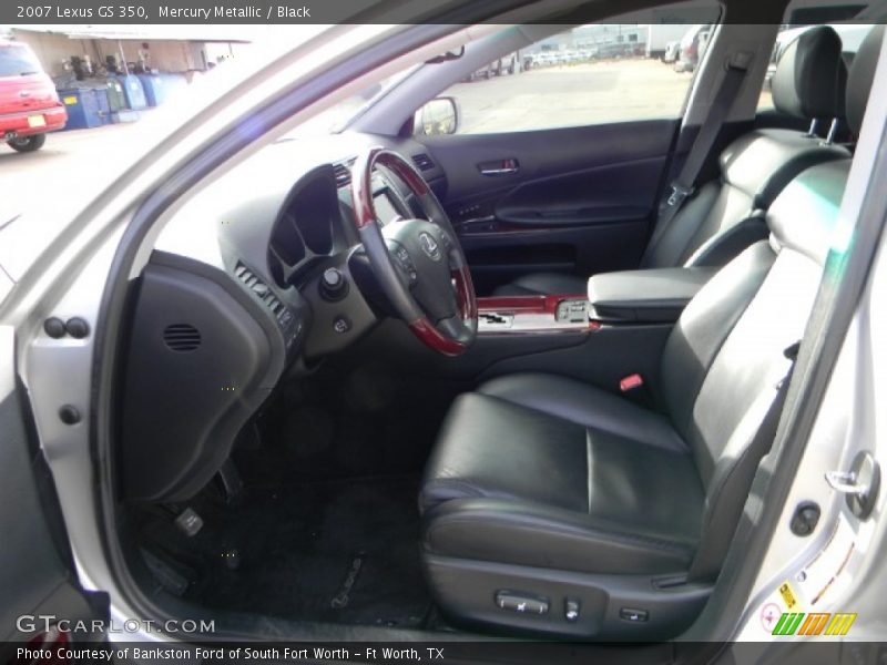 Mercury Metallic / Black 2007 Lexus GS 350