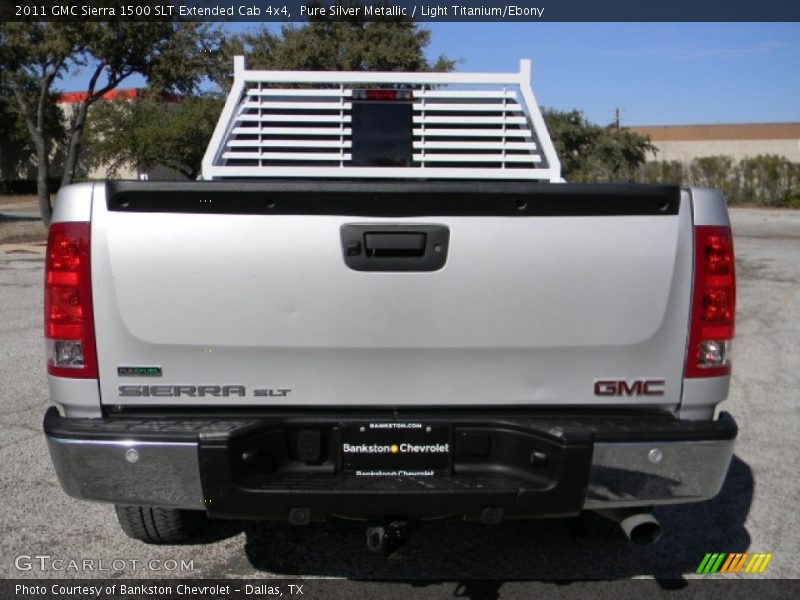 Pure Silver Metallic / Light Titanium/Ebony 2011 GMC Sierra 1500 SLT Extended Cab 4x4