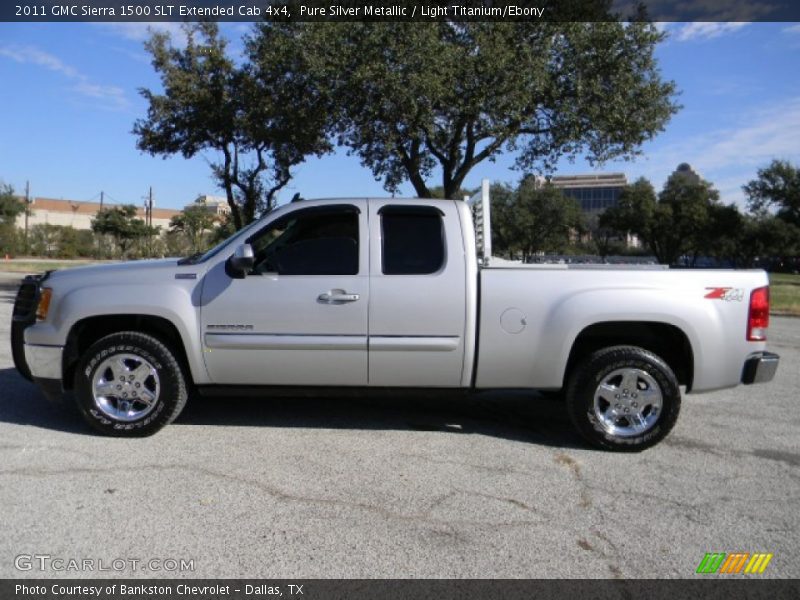 2011 Sierra 1500 SLT Extended Cab 4x4 Pure Silver Metallic