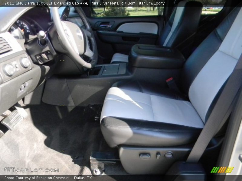 Pure Silver Metallic / Light Titanium/Ebony 2011 GMC Sierra 1500 SLT Extended Cab 4x4