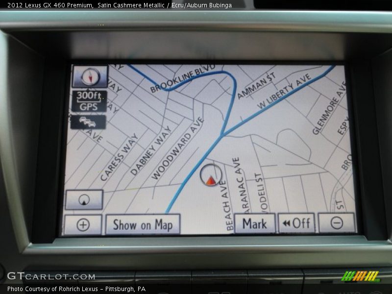Satin Cashmere Metallic / Ecru/Auburn Bubinga 2012 Lexus GX 460 Premium