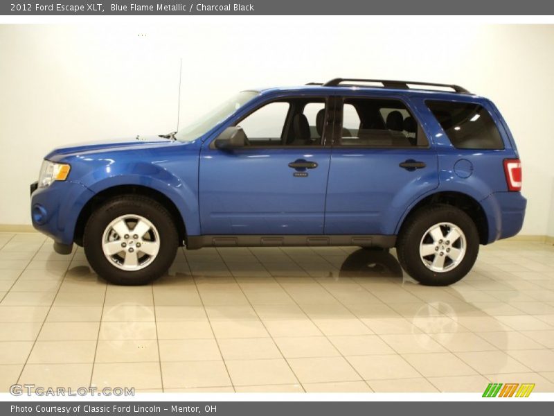 Blue Flame Metallic / Charcoal Black 2012 Ford Escape XLT