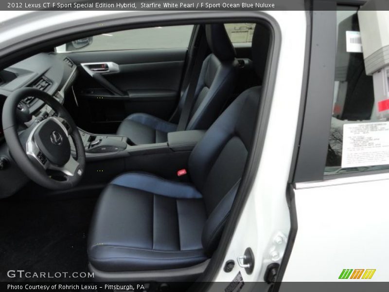 F Sport Ocean Blue Nuluxe - 2012 Lexus CT F Sport Special Edition Hybrid