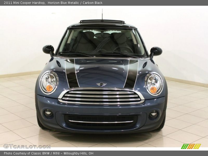Horizon Blue Metallic / Carbon Black 2011 Mini Cooper Hardtop