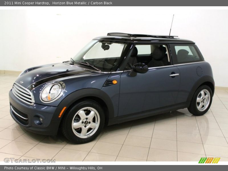 Horizon Blue Metallic / Carbon Black 2011 Mini Cooper Hardtop