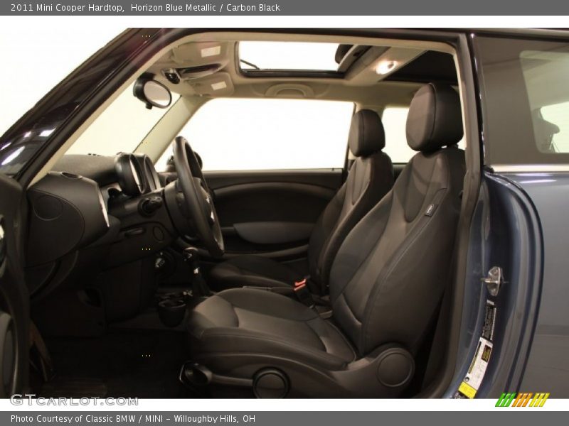 Horizon Blue Metallic / Carbon Black 2011 Mini Cooper Hardtop