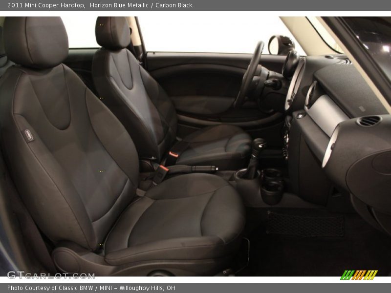 Horizon Blue Metallic / Carbon Black 2011 Mini Cooper Hardtop