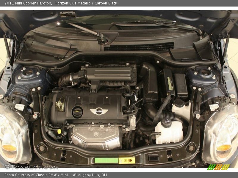 Horizon Blue Metallic / Carbon Black 2011 Mini Cooper Hardtop