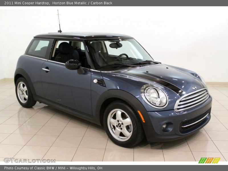 Horizon Blue Metallic / Carbon Black 2011 Mini Cooper Hardtop