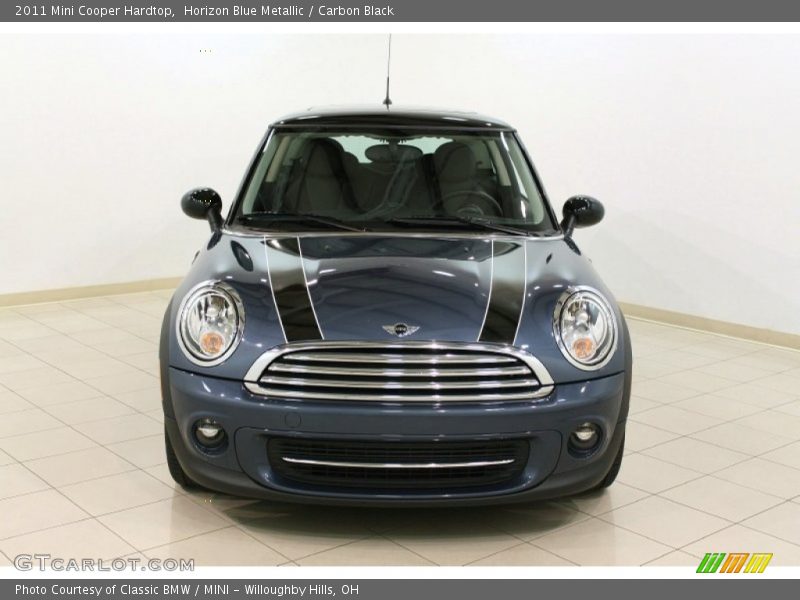 Horizon Blue Metallic / Carbon Black 2011 Mini Cooper Hardtop