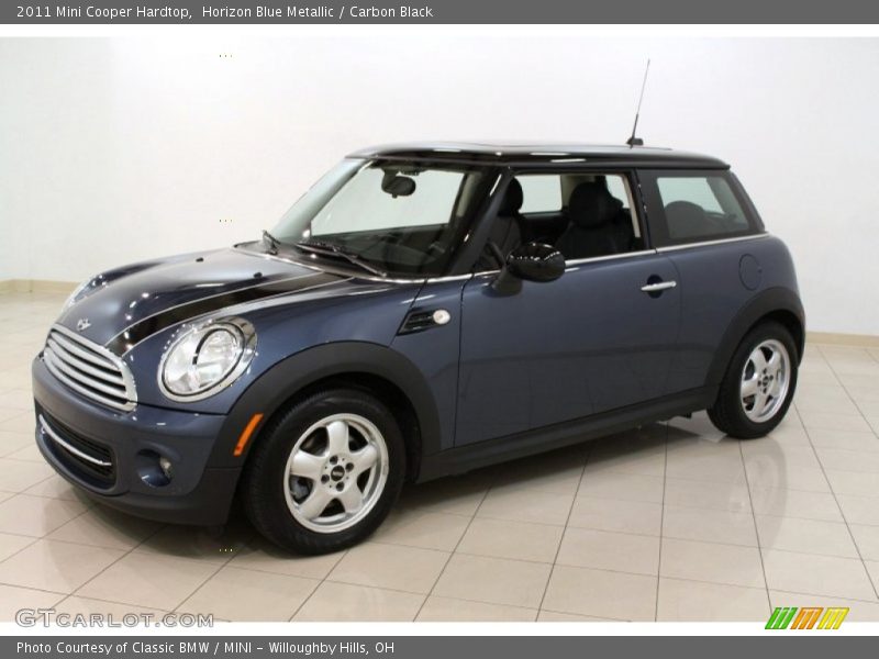 Horizon Blue Metallic / Carbon Black 2011 Mini Cooper Hardtop
