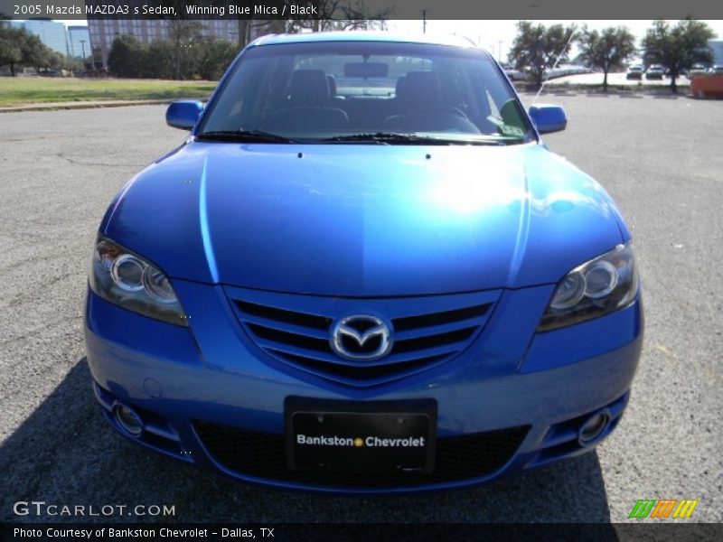 Winning Blue Mica / Black 2005 Mazda MAZDA3 s Sedan