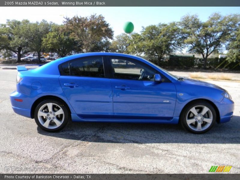 Winning Blue Mica / Black 2005 Mazda MAZDA3 s Sedan